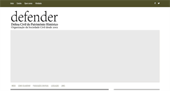 Desktop Screenshot of defender.org.br